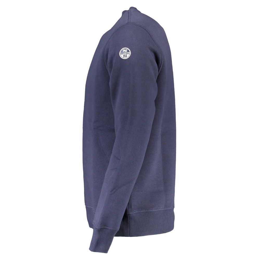 Sweatshirt Sweater by North Sails for men in cotton blue showcases a downtown chic silhouette, artfully finished with a downtown chic and for a sophisticated, high-end look.