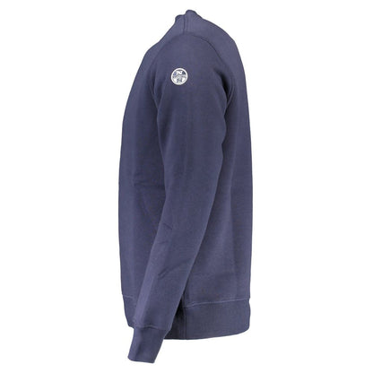 Sweatshirt Sweater by North Sails for men in cotton blue showcases a downtown chic silhouette, artfully finished with a downtown chic and for a sophisticated, high-end look.