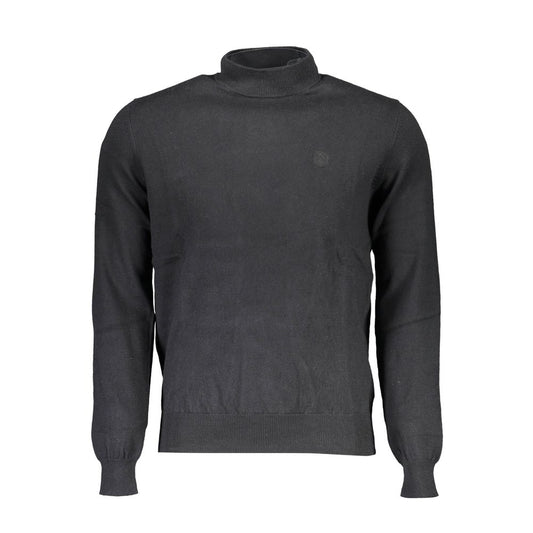 Sweater by North Sails for men in cotton black showcases a sumptuous silhouette, artfully finished with a sumptuous turtle neckline and for a sophisticated, sumptuous look.