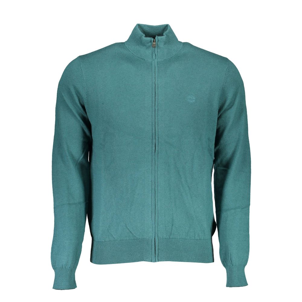 Sweater by North Sails for men in cotton green features an polished silhouette, showcasing refined long-sleeve and a sophisticated for a truly polished finish.