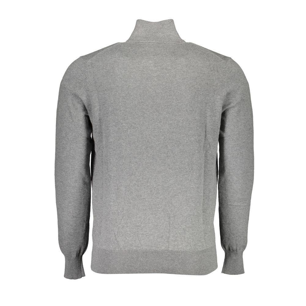 Sweater by North Sails for men in cotton gray showcases a downtown chic silhouette, artfully finished with a downtown chic and for a sophisticated, high-end look.
