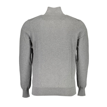 Sweater by North Sails for men in cotton gray showcases a downtown chic silhouette, artfully finished with a downtown chic and for a sophisticated, high-end look.
