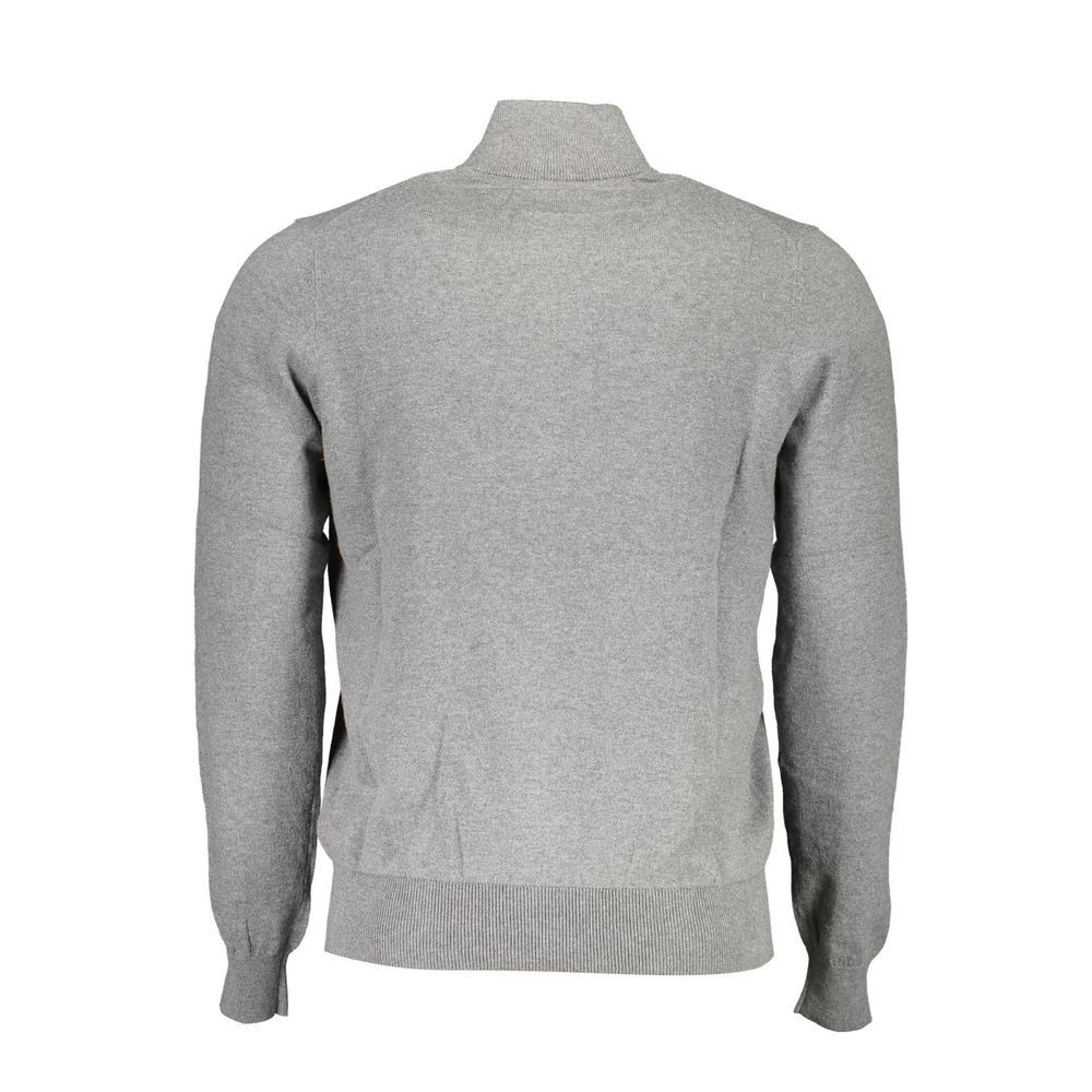 Sweater by North Sails for men in cotton gray showcases a downtown chic silhouette, artfully finished with a downtown chic and for a sophisticated, high-end look.