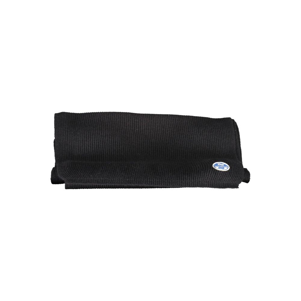 Scarf by North Sails for men in cotton black presents a ethereal silhouette, artfully capturing the essence of the ethereal Cotton Scarf design for a sophisticated look.
