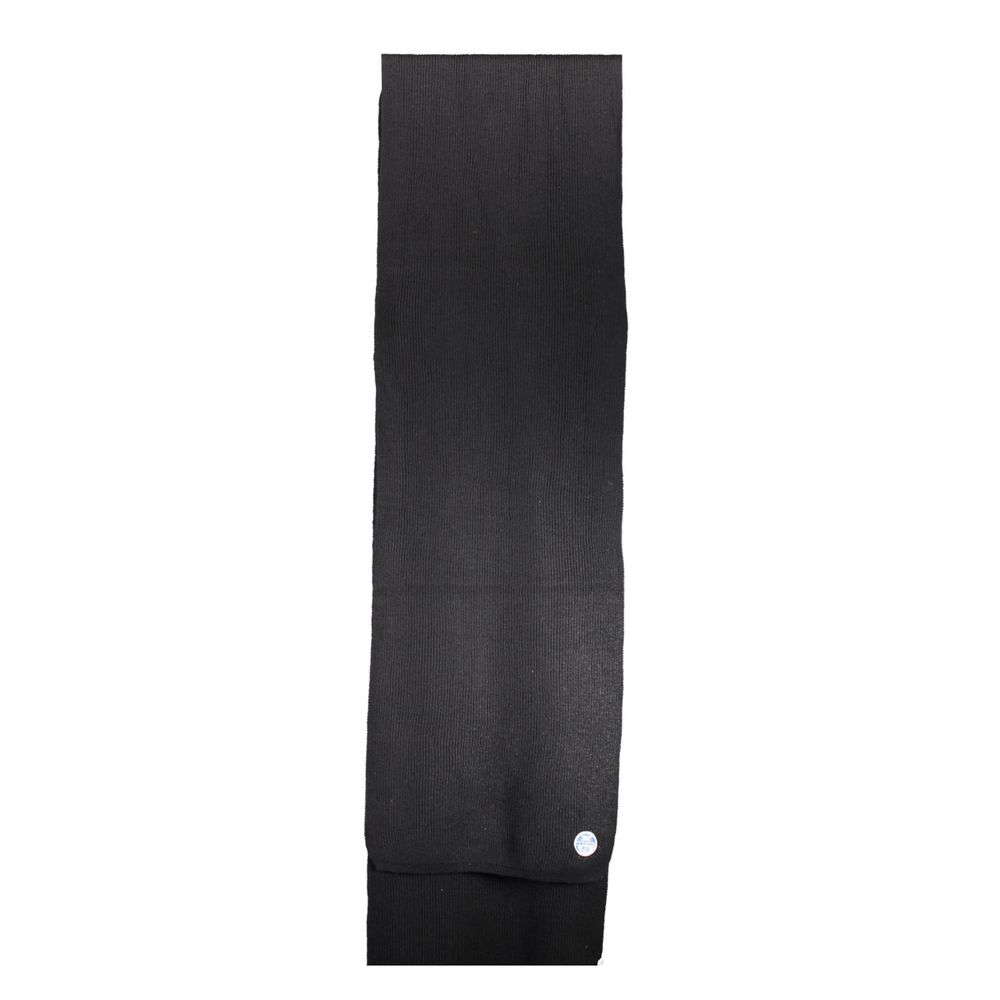 Scarf by North Sails for men in cotton black features a ethereal silhouette, artfully capturing the essence of the ethereal Cotton Scarf design for a sophisticated look.