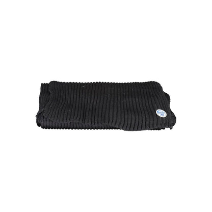 Scarf by North Sails for men in cotton black showcases a ethereal silhouette, artfully capturing the essence of the ethereal Cotton Scarf design for a sophisticated look.