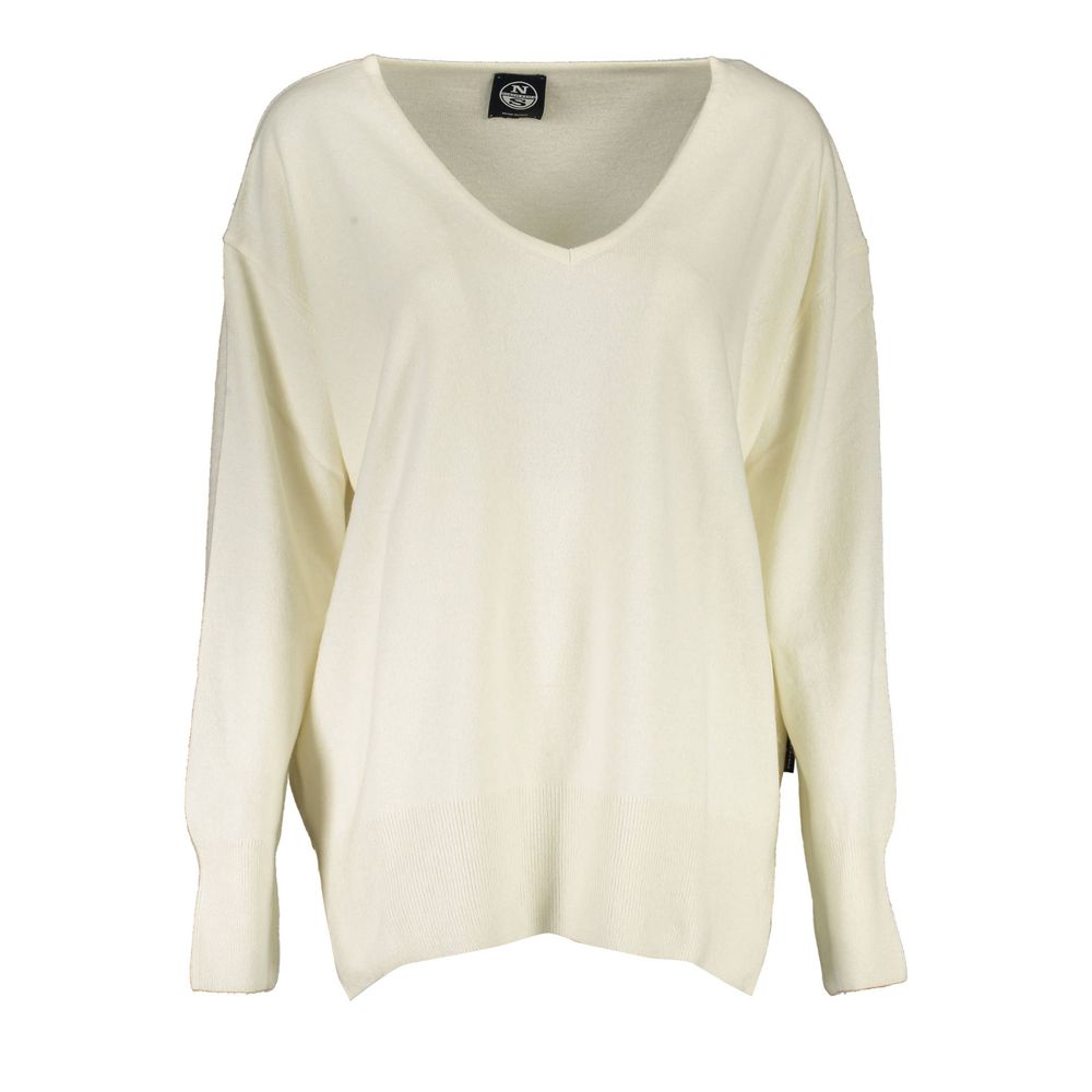 Sweater by North Sails for women in polyamide wool white features an polished silhouette, showcasing refined and a sophisticated for a truly polished finish.
