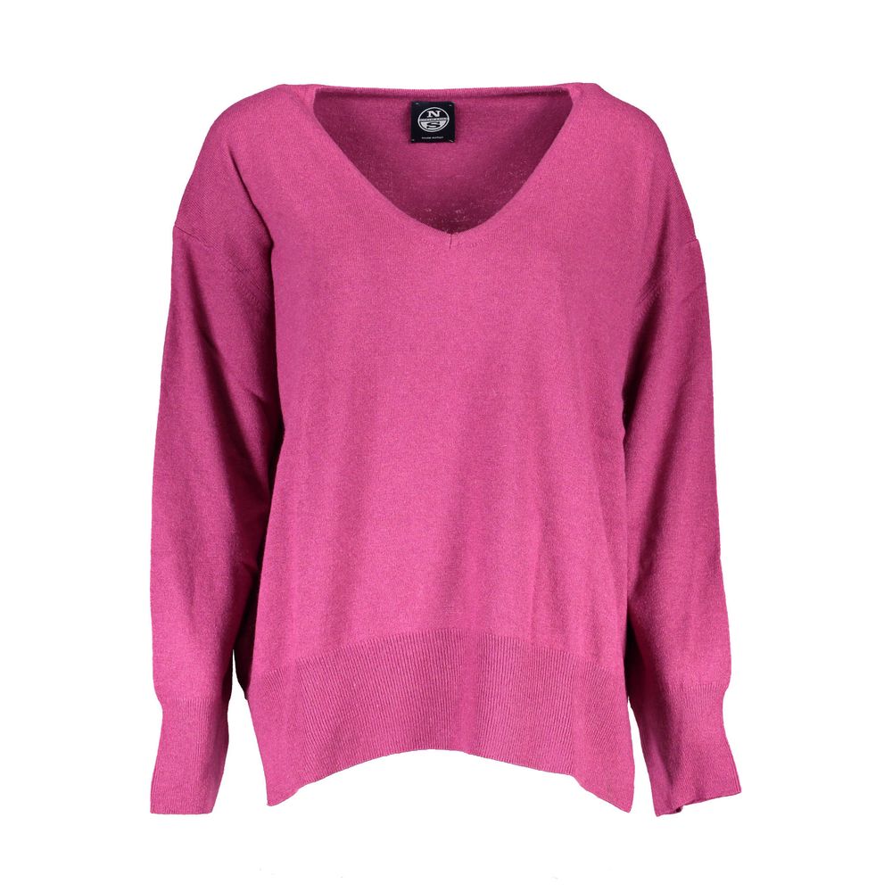 This Sweater by North Sails for women in polyamide wool purple presents a understated silhouette, featuring a sophisticated and for a understated finish.