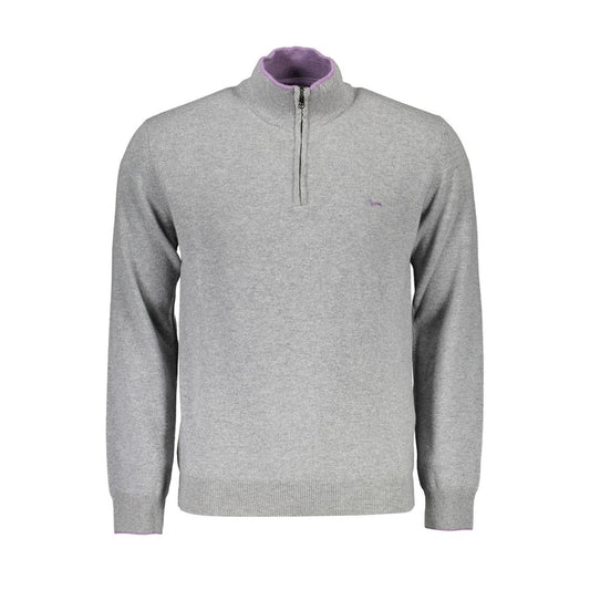 Sweater by Harmont & Blaine for men in wool gray showcases a discreet silhouette, finished with a discreet turtle neckline and long-sleeve for a discreet look.