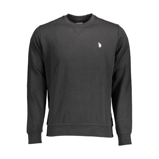 Sweatshirt Sweater by U.S. POLO ASSN. for men in cotton black showcases a downtown chic silhouette, artfully finished with a downtown chic round neckline and for a sophisticated, high-end look.