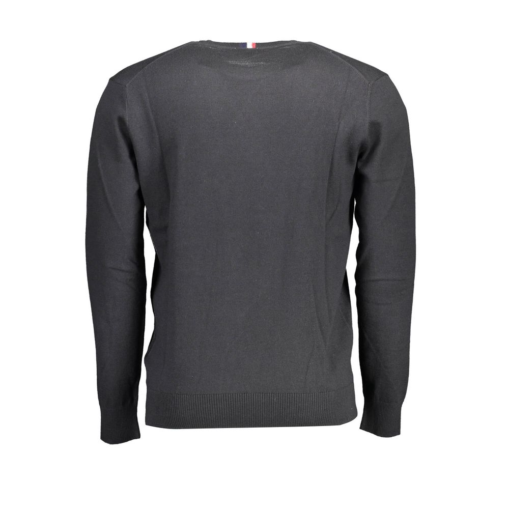 Sweater by U.S. POLO ASSN. for men in cotton black showcases a downtown chic silhouette, artfully finished with a downtown chic and for a sophisticated, high-end look.