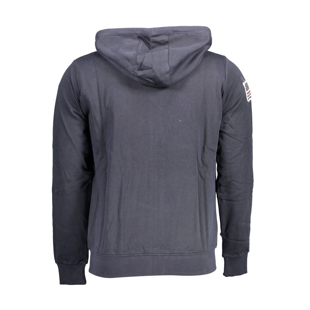 Sweatshirt Sweater by U.S. POLO ASSN. for men in cotton blue features an tactile silhouette, showcasing a sophisticated and tactile for a refined finish.