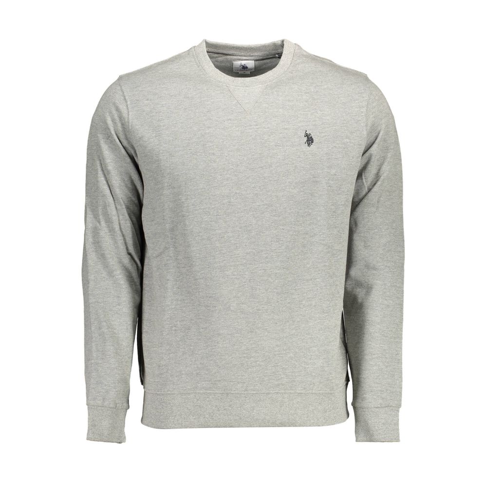 Sweatshirt Sweater by U.S. POLO ASSN. for men in cotton gray showcases a sumptuous silhouette, artfully finished with a sumptuous round neckline and for a sophisticated, sumptuous look.