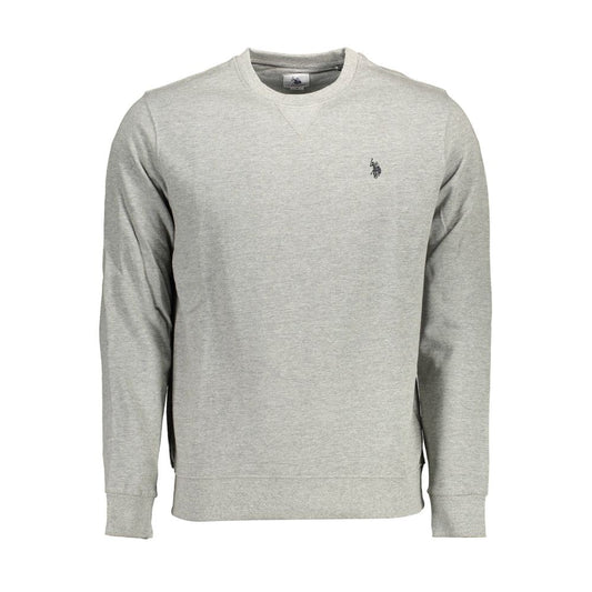 Sweatshirt Sweater by U.S. POLO ASSN. for men in cotton gray showcases a sumptuous silhouette, artfully finished with a sumptuous round neckline and for a sophisticated, sumptuous look.