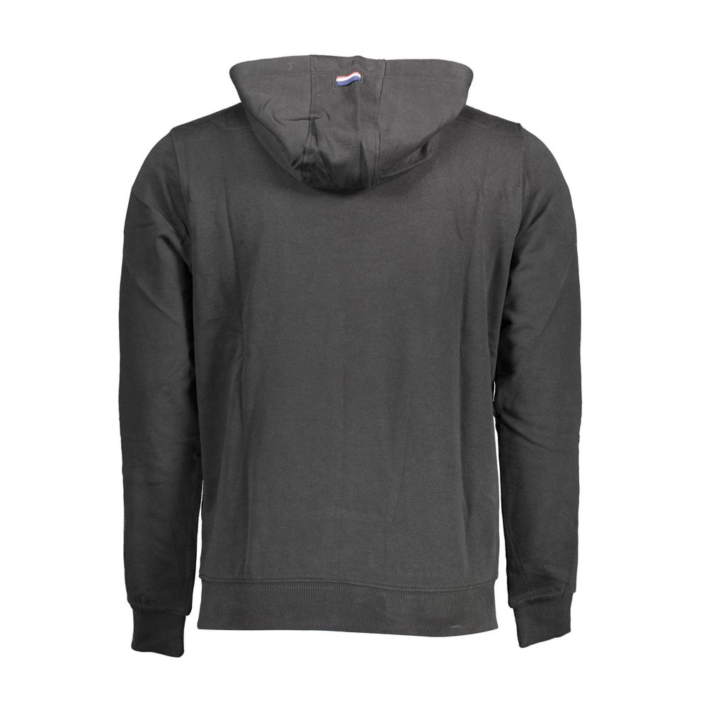 Hooded Sweatshirt Sweater by U.S. POLO ASSN. for men in cotton black showcases a downtown chic silhouette, artfully finished with a downtown chic hooded neckline and for a sophisticated, high-end look.