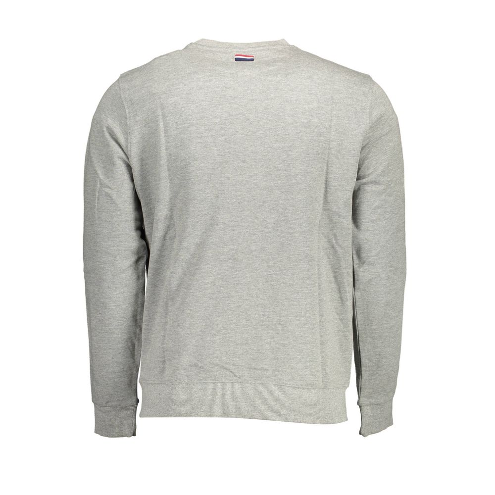 Sweatshirt Sweater by U.S. POLO ASSN. for men in cotton gray showcases a discreet silhouette, finished with a discreet and for a discreet look.