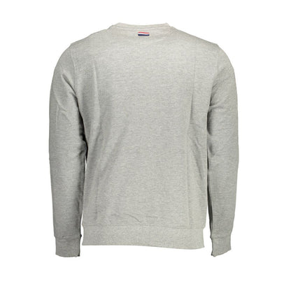Sweatshirt Sweater by U.S. POLO ASSN. for men in cotton gray showcases a discreet silhouette, finished with a discreet and for a discreet look.