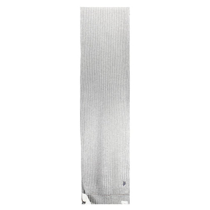 Scarf by U.S. POLO ASSN. for men in wool gray showcases a ethereal silhouette, artfully capturing the essence of the ethereal Wool Scarf design for a sophisticated look.