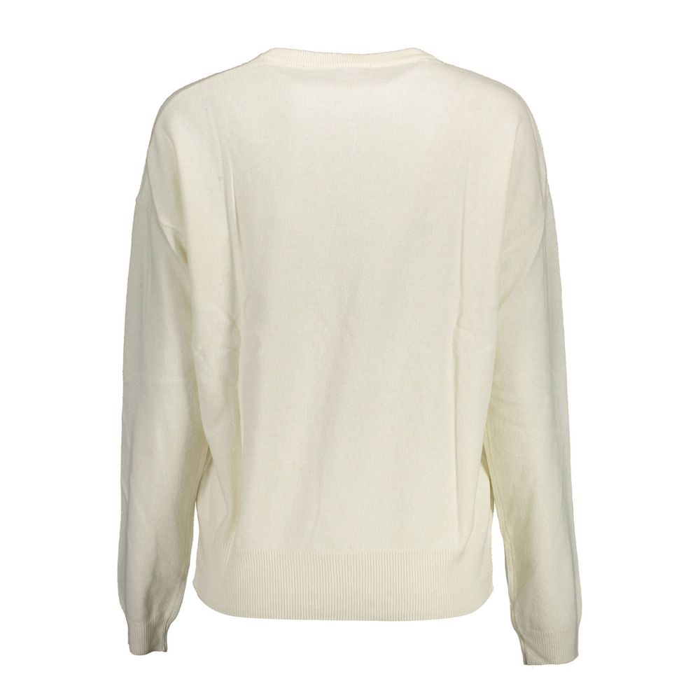 This Sweater by U.S. POLO ASSN. for women in wool white presents a understated silhouette, featuring a sophisticated and for a understated finish.