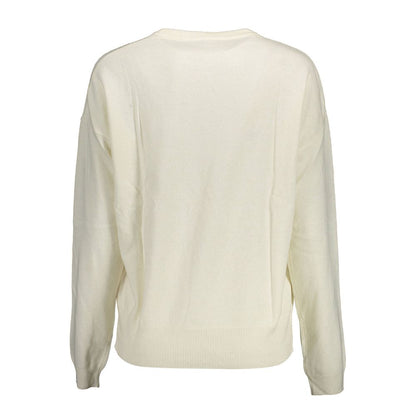 This Sweater by U.S. POLO ASSN. for women in wool white presents a understated silhouette, featuring a sophisticated and for a understated finish.