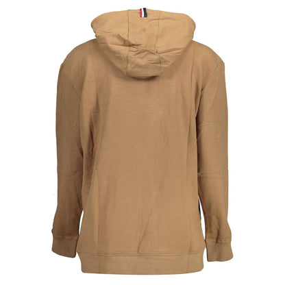 Hooded Sweatshirt Sweater by U.S. POLO ASSN. for women in cotton brown showcases a sumptuous silhouette, artfully finished with a sumptuous and for a sophisticated, sumptuous look.