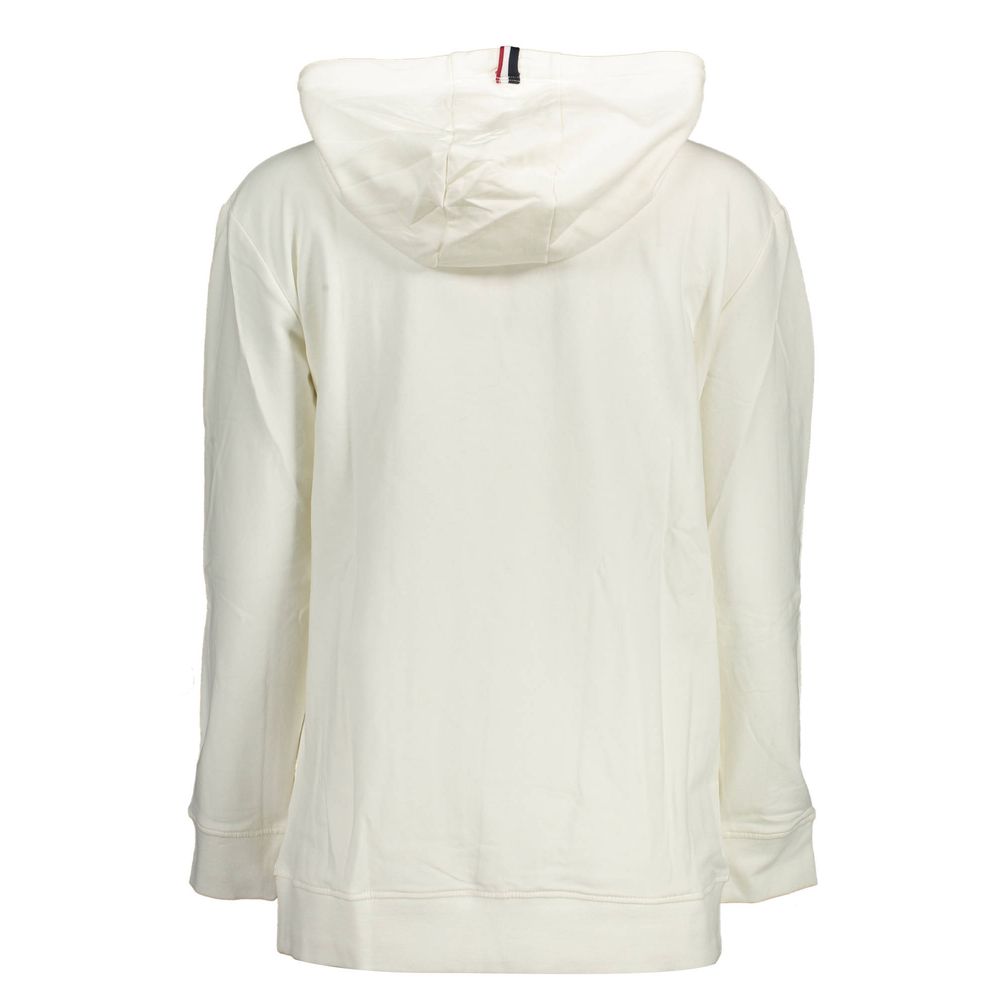 This Hooded Sweatshirt Sweater by U.S. POLO ASSN. for women in cotton white presents a understated silhouette, featuring a sophisticated hooded neckline and for a understated finish.