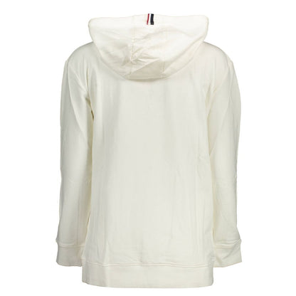 This Hooded Sweatshirt Sweater by U.S. POLO ASSN. for women in cotton white presents a understated silhouette, featuring a sophisticated hooded neckline and for a understated finish.