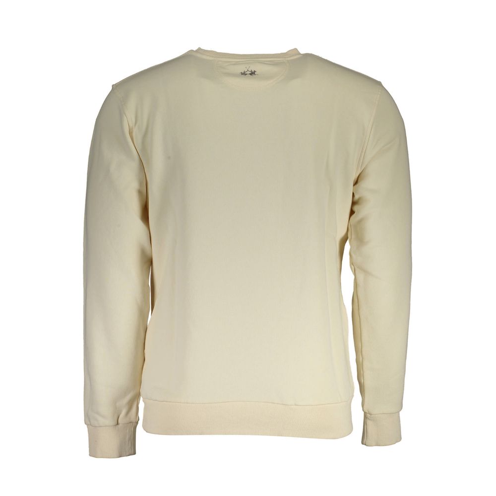 Activewear Sweatshirt by La Martina for men in cashmere lana wool blend gray & white features an contemporary silhouette with , refined detailing, and an contemporary for a sophisticated performance look.