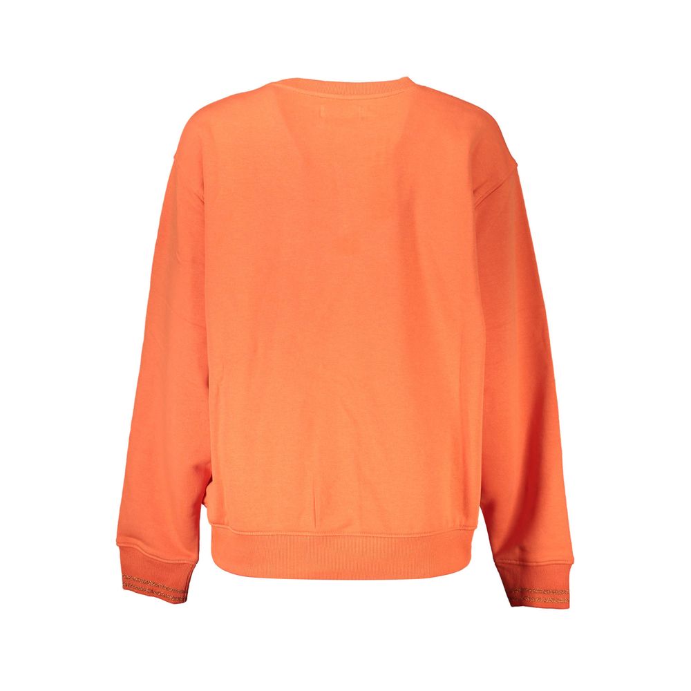 Sweatshirt Sweater by Desigual for women in cotton orange features an polished silhouette, showcasing refined and a sophisticated for a truly polished finish.