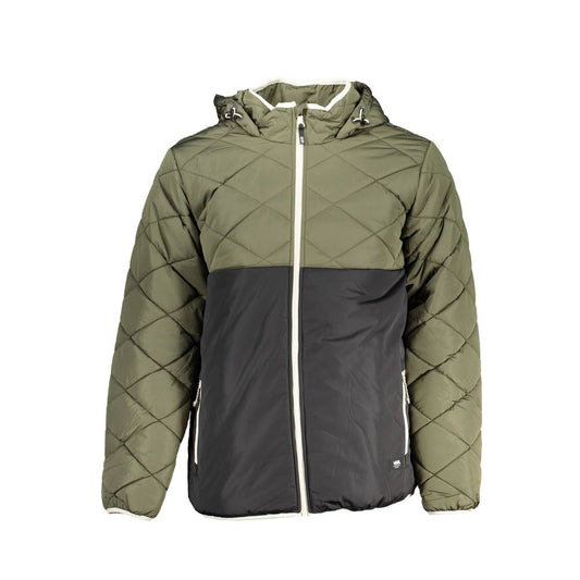 Hooded Trench Coat by Vans for men in polyester green showcases a contemporary silhouette, detailed with a contemporary hooded neckline and distinctive pockets & hooded for a truly contemporary finish.