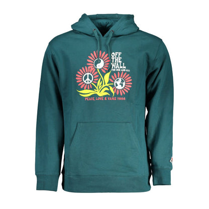 Hooded Sweatshirt Sweater by Vans for men in cotton green showcases an masterful silhouette, artfully detailed with a masterful hooded neckline and for a sophisticated, premium finish.