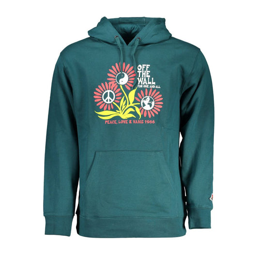 Hooded Sweatshirt Sweater by Vans for men in cotton green showcases an masterful silhouette, artfully detailed with a masterful hooded neckline and for a sophisticated, premium finish.