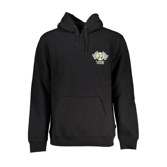 Hooded Sweatshirt Sweater by Vans for men in cotton black showcases a downtown chic silhouette, artfully finished with a downtown chic hooded neckline and for a sophisticated, high-end look.