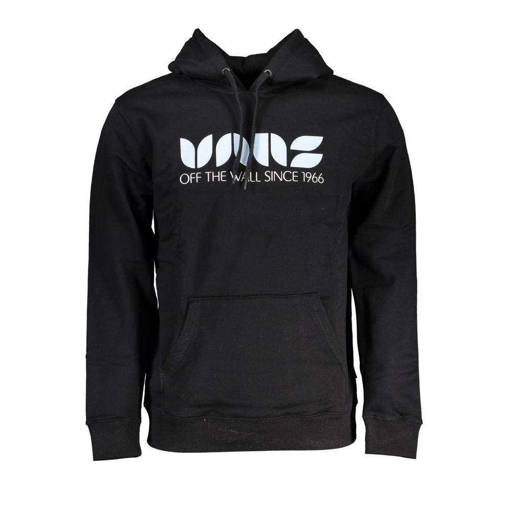 Hooded Sweatshirt Sweater by Vans for men in cotton black showcases a discreet silhouette, finished with a discreet hooded neckline and for a discreet look.