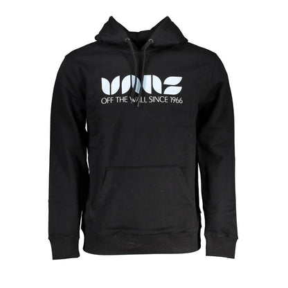 Hooded Sweatshirt Sweater by Vans for men in cotton black showcases a discreet silhouette, finished with a discreet hooded neckline and for a discreet look.