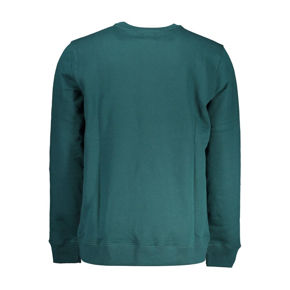 Sweatshirt Sweater by Vans for men in cotton green showcases a discreet silhouette, finished with a discreet round neckline and for a discreet look.
