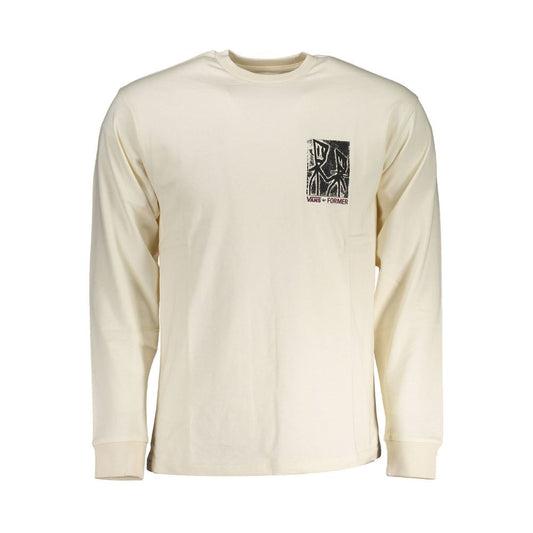 T-Shirt by Vans for men in cotton white features an on trend silhouette, perfectly showcasing a on trend long-sleeve and round neckline for an elevated aesthetic.