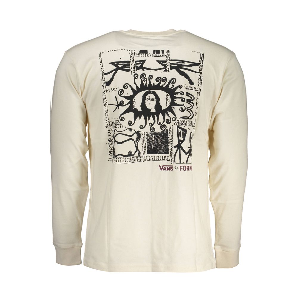 T-Shirt by Vans for men in cotton white showcases a dramatic silhouette, elegantly detailed with a dramatic and for a truly dramatic finish.