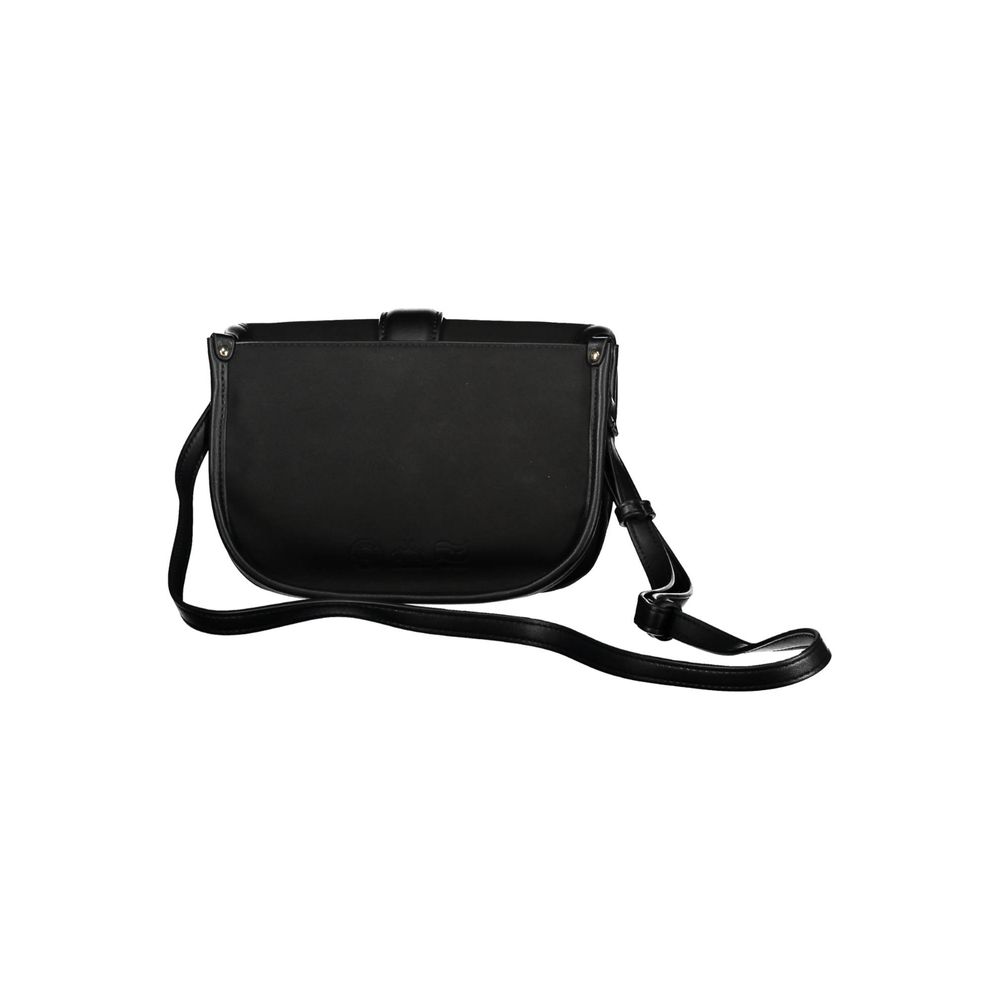 Shoulder Handbag by La Martina for women in polyethylene black presents a ornamental silhouette, showcasing a secure snap & hook, ample external-pockets & internal-pockets, and versatile shoulder-strap & adjustable-strap for a ornamental finish.