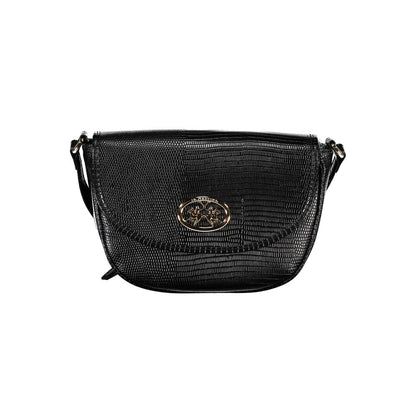 This Shoulder Handbag by La Martina for women in polyethylene and black presents a sculptural silhouette featuring a secure zipper, ample external-pockets & internal-pockets, and versatile shoulder-strap & adjustable-strap for a sculptural finish.