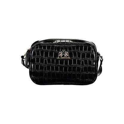 Shoulder Handbag by La Martina for women in polyethylene black features an refined silhouette, showcasing a secure zipper, ample , and versatile shoulder-strap & adjustable-strap for a sophisticated refined aesthetic.