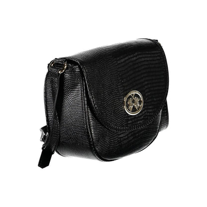 Shoulder Handbag by La Martina for women in polyethylene black features a signature silhouette, showcasing a secure zipper and signature external-pockets & internal-pockets with versatile shoulder-strap & adjustable-strap for a sophisticated look.