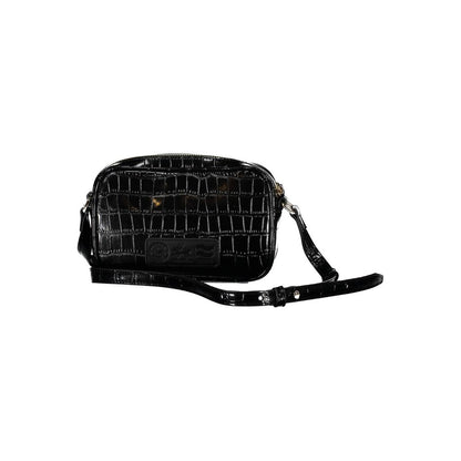 Shoulder Handbag by La Martina for women in polyethylene black features a signature silhouette, showcasing a secure zipper and signature with versatile shoulder-strap & adjustable-strap for a sophisticated look.