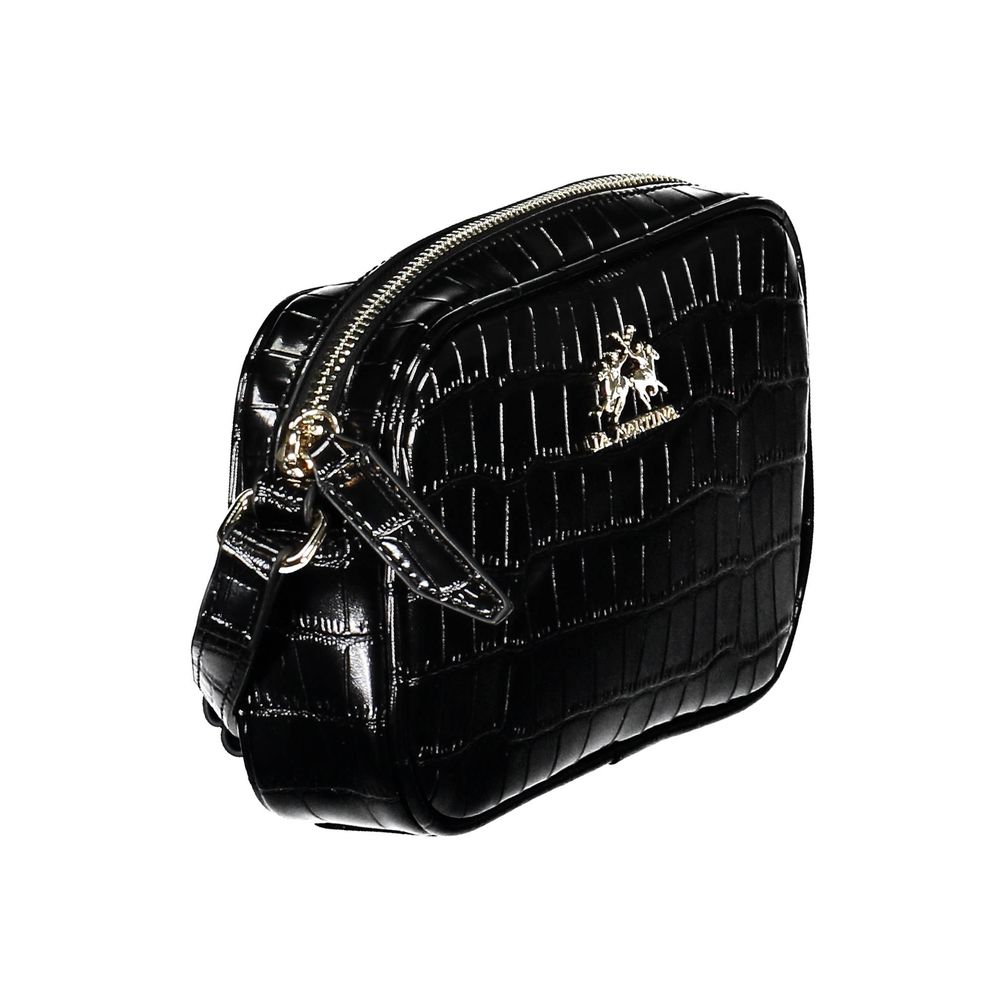 Shoulder Handbag by La Martina for women in polyethylene black features a exquisite silhouette, showcasing a secure zipper and exquisite with versatile shoulder-strap & adjustable-strap for a exquisite finish.