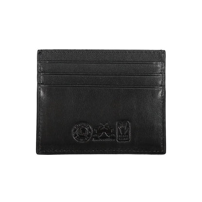 Cardholder Wallet by La Martina for men in leather black showcases a refined silhouette, artfully detailed with the signature style of the Leather Cardholder Wallet and functional card-organization.