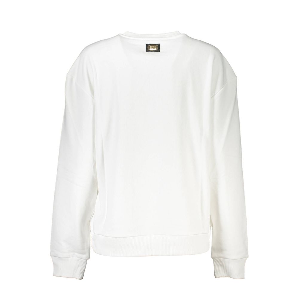 Sweatshirt by Cavalli Class for women in cotton polyester white features a unrivaled silhouette with a refined round neckline and unrivaled detailing for a sophisticated look.