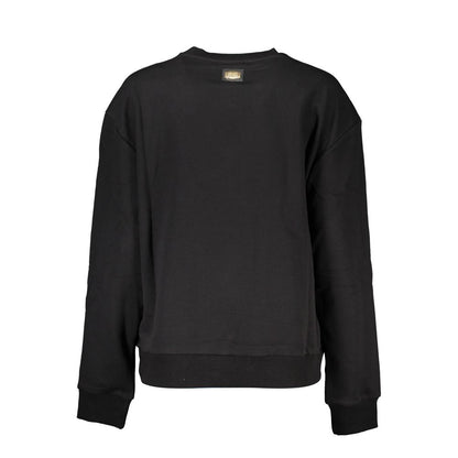 Sweatshirt Sweater by Cavalli Class for women in cotton black showcases an masterful silhouette, artfully detailed with a masterful round neckline and for a sophisticated, premium finish.