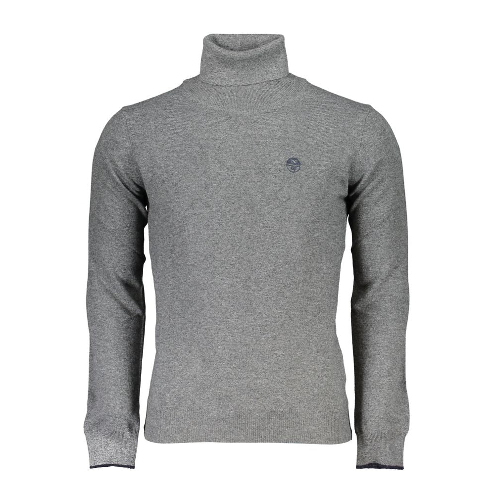 Sweater by North Sails for men in fabric gray showcases an masterful silhouette, artfully detailed with a masterful turtle neckline and for a sophisticated, premium finish.