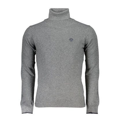 Sweater by North Sails for men in fabric gray showcases an masterful silhouette, artfully detailed with a masterful turtle neckline and for a sophisticated, premium finish.