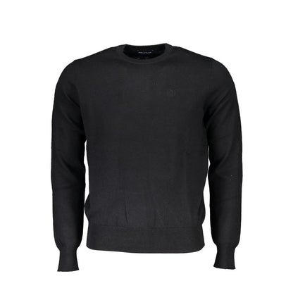 Sweater by North Sails for men in fabric black features an tactile silhouette, showcasing a sophisticated crew neckline and tactile for a refined finish.